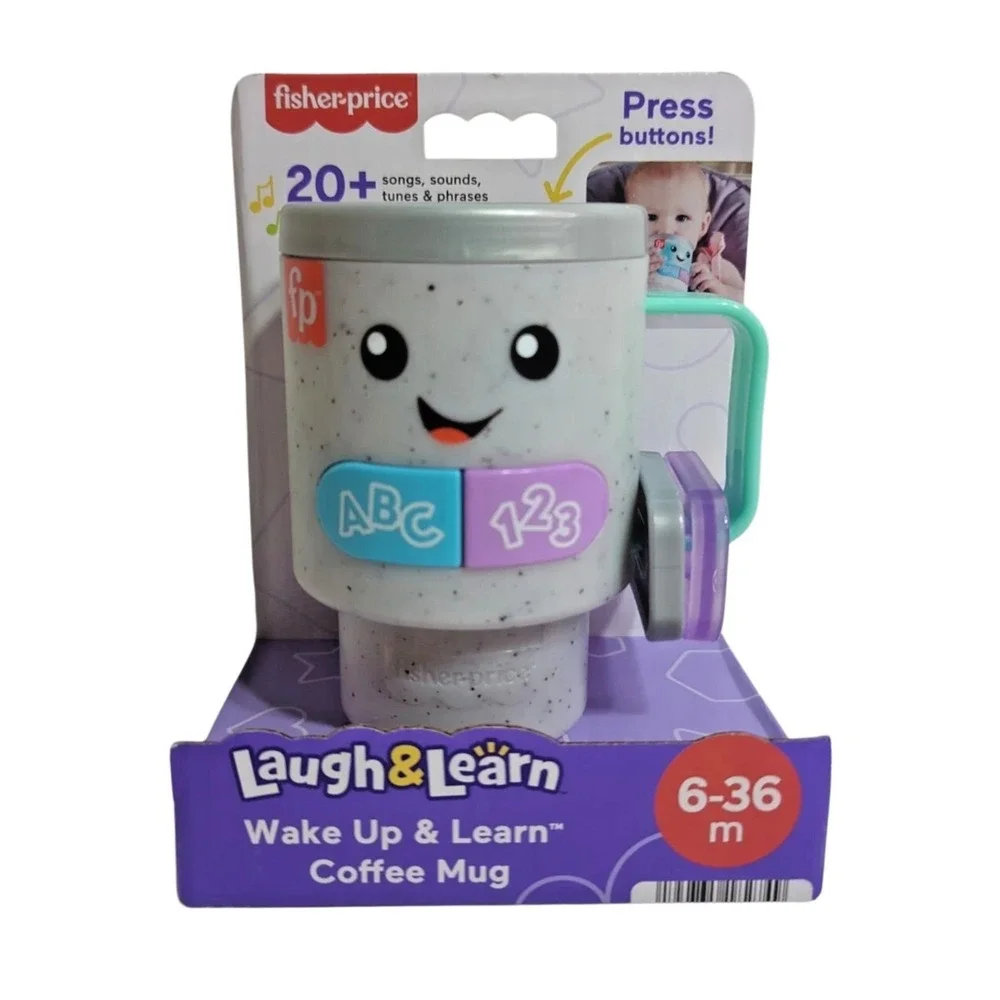 Fisher-Price Laugh & Learn Wake Up & Learn Coffee Mug Baby HRP35 Fisher Price
